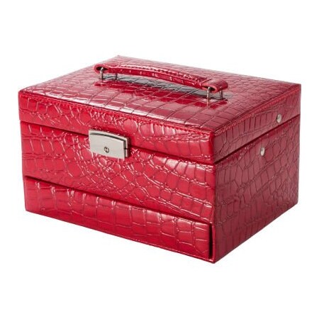 Barska Barska BF11976 Chri Bliss Jewelry Case JC-100, Aluminum, Red, 9"L x 8"W x 6"H BF11976